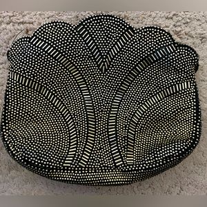 Gold and black small purse